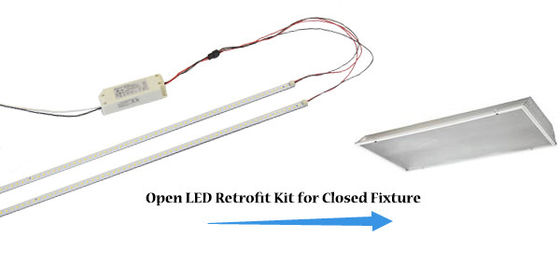 Energiebesparende dimmende LED Magnetische 5CCT 3P Selecteerbare Snelle installatie Lineaire retrofit kit