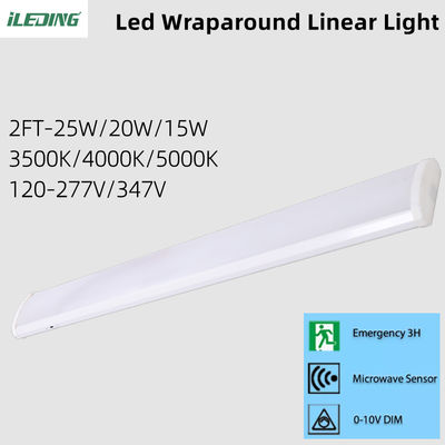 AC 110V ±10% 2FT 4FT Commercieel LED Batten Wrap Light Oppervlak gemonteerd Lineair LED Wraparound Light