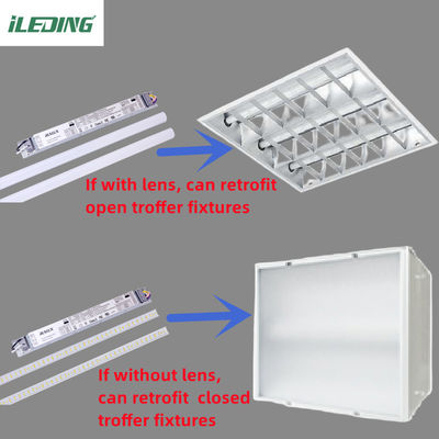 Energiebesparende dimmende LED Magnetische 5CCT 3P Selecteerbare Snelle installatie Lineaire retrofit kit