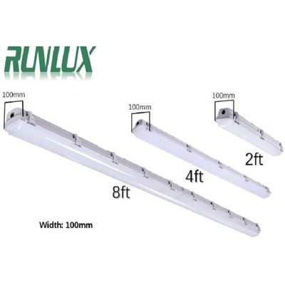 Industriële LED-dampverlichting IP66 IK10 2ft/4ft/5ft/8ft 120-277V/120-347V Inlaatspanning