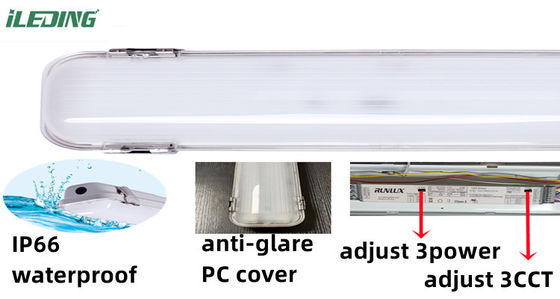 80 Ra LED dampdicht 2ft 3CCT Selecteerbare LED dampdicht IP66 voor Linkable Lighting