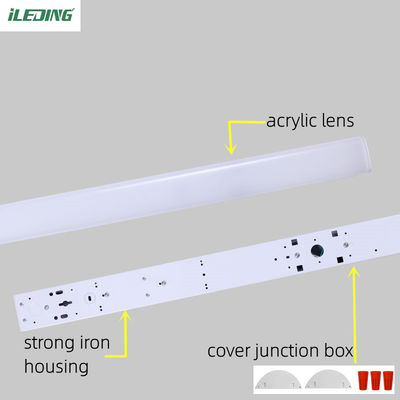 Sensorcontrole 2FT 4FT 8FT Led Lineaire Batten Light 35w 46w 65w Shop Light Fixture 120-347V