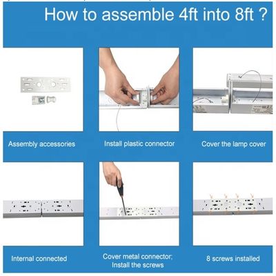 LED 34W 4FT Batten Light Mount Lights IP65 Lineaire supermarktlamp Inrichtingen 5- voor supermarkt