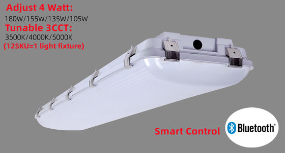 PC 4FT IP67 180W 155W 135W 105W Industrieel Garage Steam Tight Led High Bay Fixture