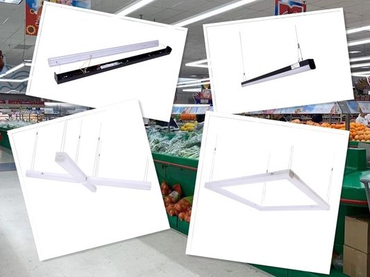 Indoor Office 120-277V 90W 2FT 4FT 8FT Lineaire LED-battenverlichtingsinstallatie met 3CCT-afstembaar