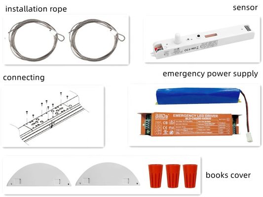 Indoor Office 120-277V 90W 2FT 4FT 8FT Lineaire LED-battenverlichtingsinstallatie met 3CCT-afstembaar