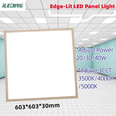5- Stel 3 CCT 20W 30W 40W LED Edge-Lit Oppervlakte Mount Fixture Dimmable Ceiling Flat LED Panel Light