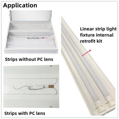 IP44 Led Retrofit Light Magnetische lineaire retrofit kit Troffer 2*4 5000K 35W 28W 20W SMD2835