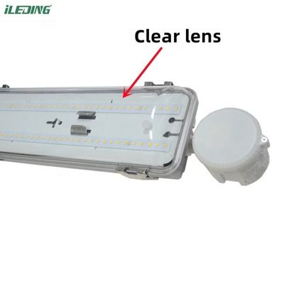 65W Led Workshop Light Met Beweging Sensor PC geglazuurd Cover Tri-proof Vapor Tight Light
