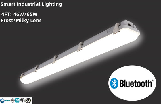 Grijze polycarbonaat sluitclips 4FT 46W LED-dampvlammen voor magazijnen