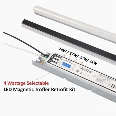 50000 Werktijd LED Magnetische lineaire retrofit Kit Troffer lichten 34W Voor commercieel kantoor