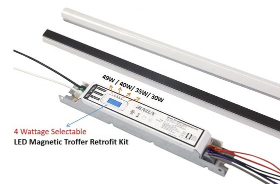 50000 Werktijd LED Magnetische lineaire retrofit Kit Troffer lichten 34W Voor commercieel kantoor