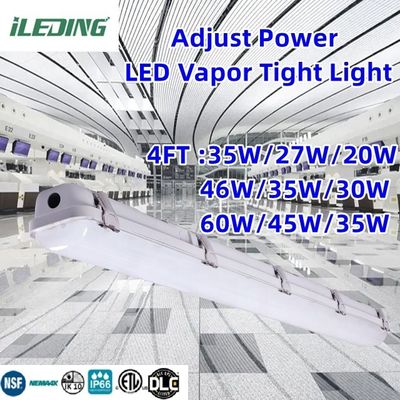 85 CRI LED-dampvast garageluchtsysteem Verwisselbaar 2FT Tri-proof licht voor werkplaats IP66 waterdicht