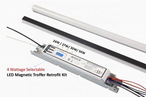 SMD LED-lichtbron 2ft 4ft 8ft 150Lm/W PC-lens Magnetisch geleid lineair retrofit kit licht