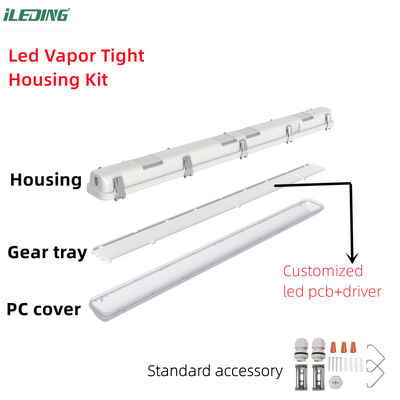 5.5 kg Gewicht van het product 8FT 90W 110W Voedselsopslag LED Melkdamp Strak licht Tri Proof lichtinstallaties