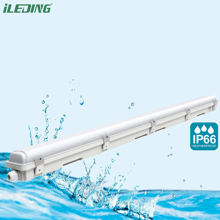 AC 220V ±10% IP67 Waterdicht Plastic LED Damp Tight Garage Light Fixture 45W voor Corridor