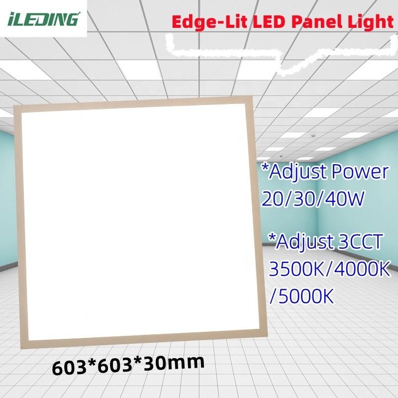 5- Stel 3 CCT 20W 30W 40W LED Edge-Lit Oppervlakte Mount Fixture Dimmable Ceiling Flat LED Panel Light